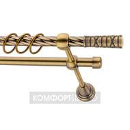 Карниз «Мозаика» 16мм антик, витой, 2 ряда